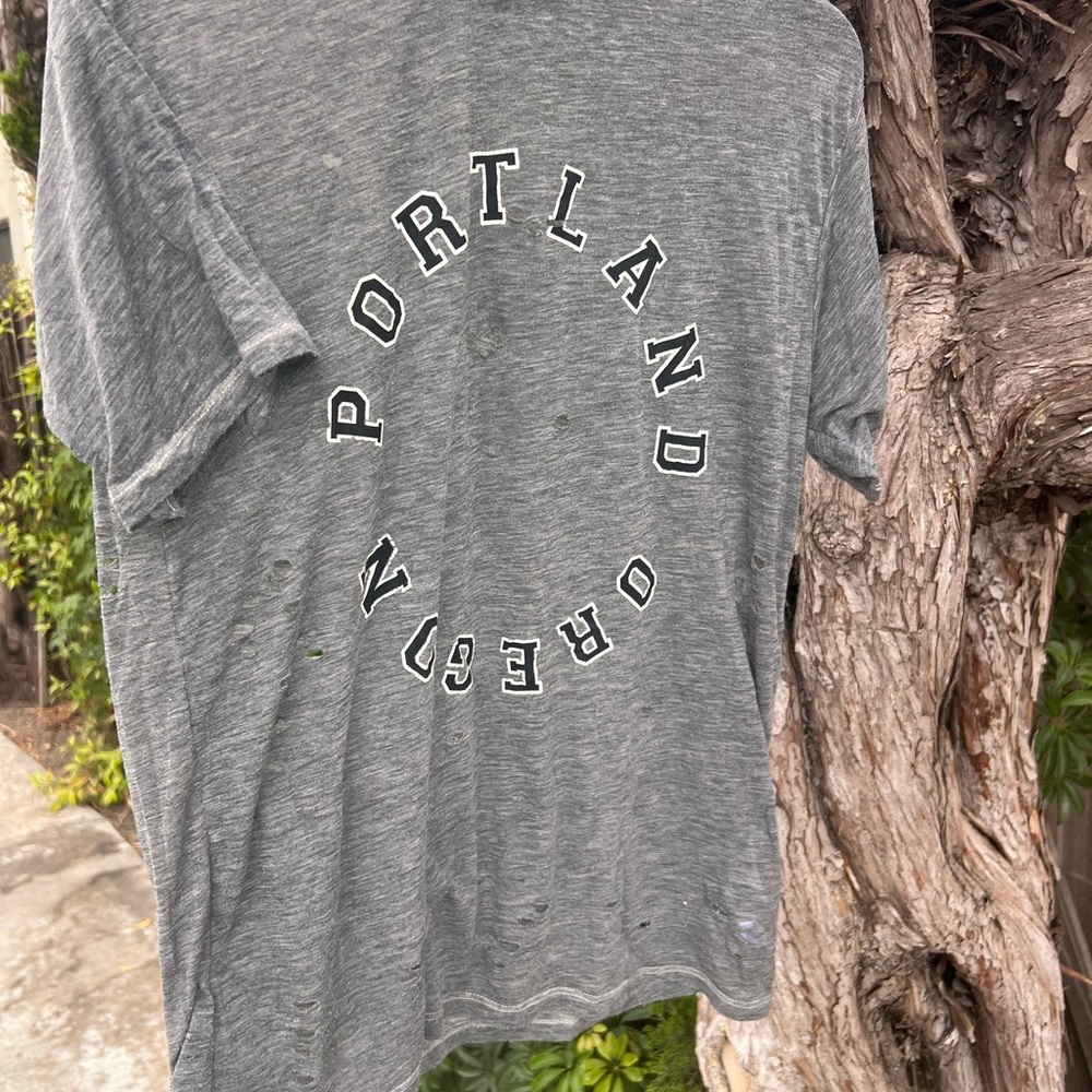 Topshop Heather Gray T-Shirt